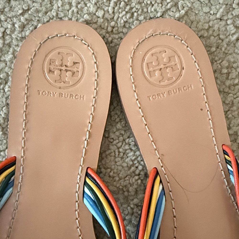 Tory Burch Multicolor Leather Sandals - Picture 5 of 5